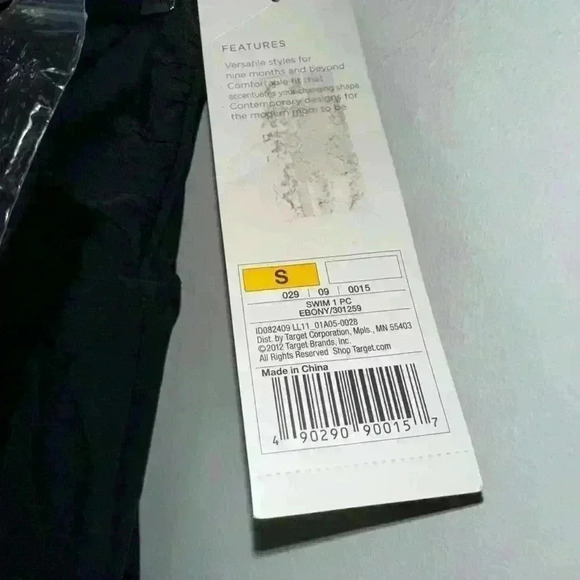 NWT! Liz Lange Maternity Black Swimsuit for Woman Size S - Picture 6 of 10